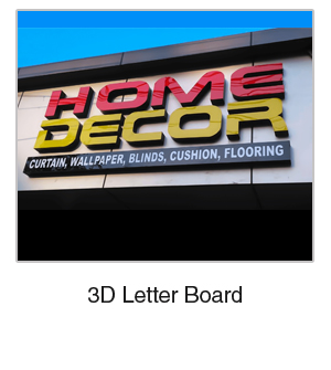 3D Letter Board