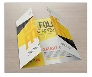 Single Open Gate Fold Brochures