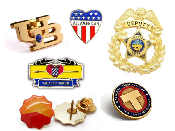 corporate logo badges